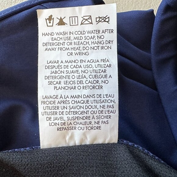 NWT TYR Active UPF 50+ Drawstring Blue Bikini Briefs Bottoms Womens Large - Picture 8 of 8